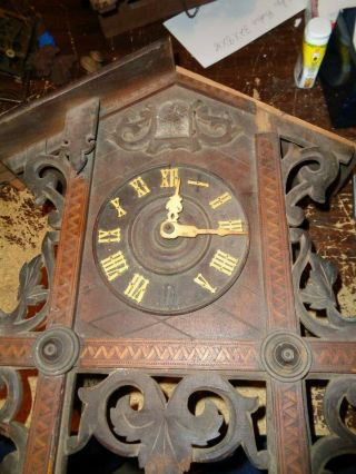 Antique - Cuckoo Clock/parts - Ca.  1900 - With Inlay - T642
