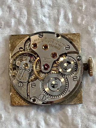 Vintage Men’s Longines Watch Movement Caliber 8ln 17 Jewels Works/parts