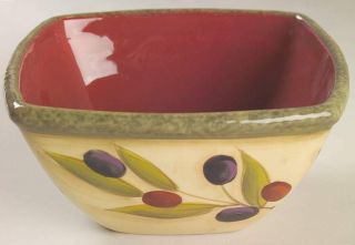 Clay Art Antique Olive Square Soup Bowl 6497155