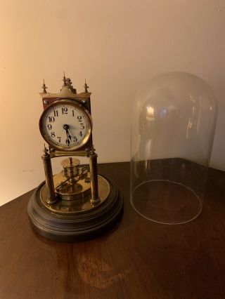 Bha Marked Gustav Becker? 1907? Torsion Anniversary Clock Suspension Wire Broken