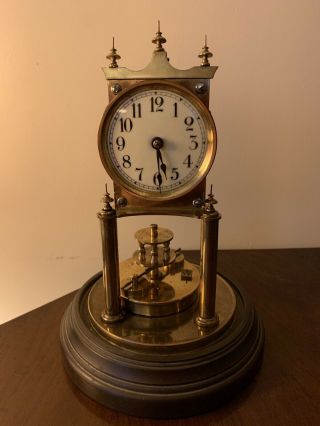 BHA Marked Gustav Becker? 1907? Torsion Anniversary Clock Suspension Wire Broken 2