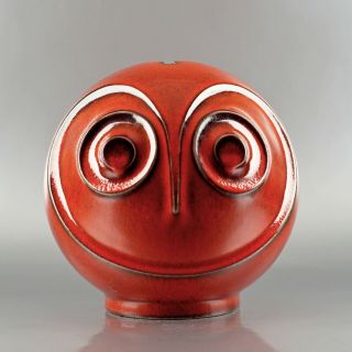 Retro Pottery 23 - Rare West German Steuler 1970s Cari Zalloni Owl Money Box
