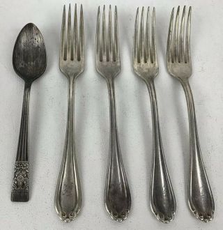 Community Silver Triple Plus Vintage Kitchen Utensils Set Of 4 Forks And Spoon