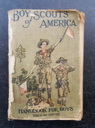 Vintage 1921 23rd Edition Boy Scouts Of America Bsa Handbook