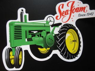 John Deere Tractor A B G Vintage Sticker Decal Garage Shop Retro Advertising