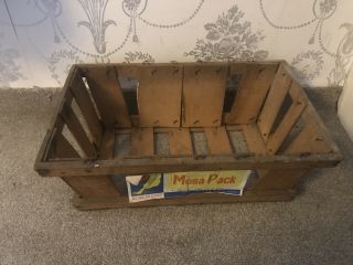 Vintage Wooden Tomato Cart Crate Box Canary Islands