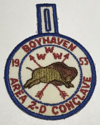 1953 Oa Conclave Patch Region 2 D Boyhaven Cc2