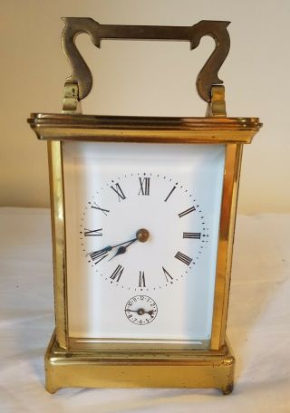 Antique French Repeat Carriage Clock Lever Escapement 8 Day Repeater Striking