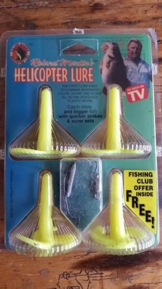 (2) Vintage Roland Martin Helicopter Lures - (2) Packages