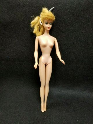 Vintage 5 Blond Ponytail Barbie Hard Bangs