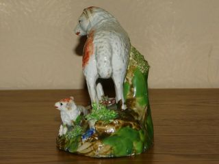 Antique 18th Century Staffordshire Pearlware Figure of a Sheep c.  1780 4