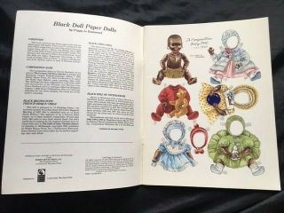 Antique Black Doll Paper Dolls by Peggy Jo Rosamond,  1991,  UNCUT 2