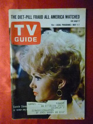 Detroit May 1 Tv Guide 1965 Connie Stevens Voyage Bottom Of Sea Kentucky Derby