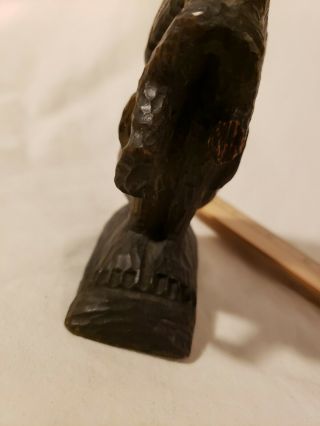 Antique Wood Folk Art BLACK AMERICANA Slave Carved Woman and Child Some Damage 4