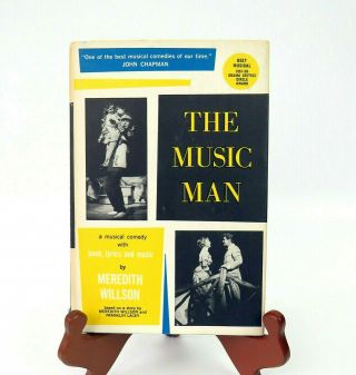 Vintage The Music Man By Meredith Willson 1958 Book Club Ed Book,  Music,  Lyrics
