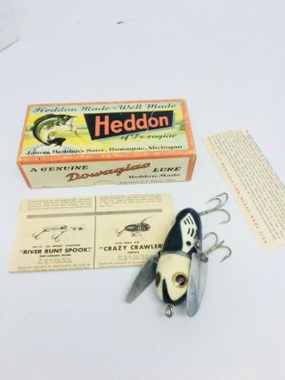 Vintage Tough Heddon Crazy Crawler Fishing Lure 2120 Example