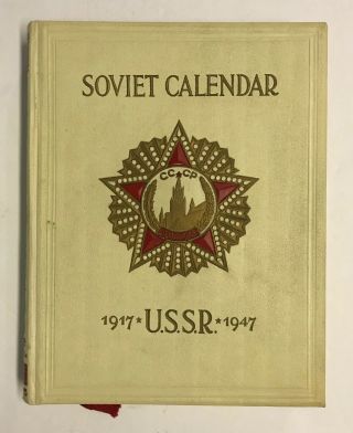 1947 " Thirty Years Of The Soviet State Calendar 1917 - 1947 "