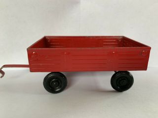 Ertl Farm Toy 74 - 7650 Pressed Steel Antique Vintage Red Wagon Case - John Deere
