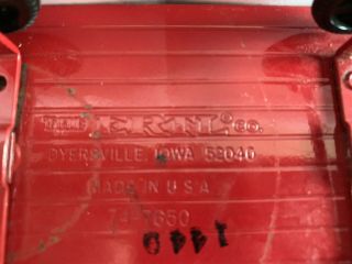 Ertl Farm Toy 74 - 7650 Pressed Steel Antique Vintage Red Wagon Case - John Deere 4