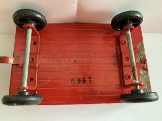 Ertl Farm Toy 74 - 7650 Pressed Steel Antique Vintage Red Wagon Case - John Deere 5