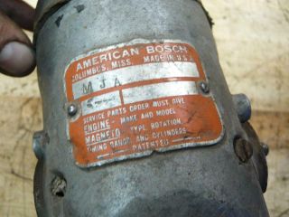 Antique Vintage American Bosch MJA MJB MJB6 Magneto 6 Cyl Tractor Oliver 5