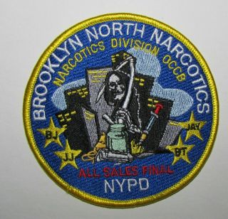 York State Nypd City Police Chief Of Occb Brooklyn Narcotics Drug Patch Old