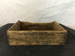 Antique Wood Box: The Whitehead & Hoag Company - Jersey 13 " X 10 "