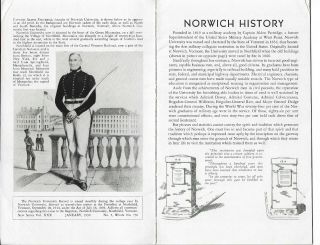 THE STORY OF NORWICH JANUARY 1939 - NORWICH UNIVERSITY VERMONT BOOKLET 2