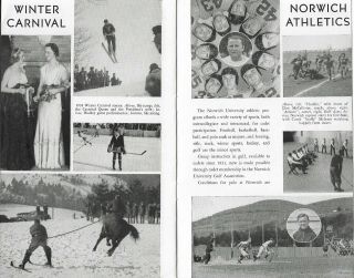 THE STORY OF NORWICH JANUARY 1939 - NORWICH UNIVERSITY VERMONT BOOKLET 4