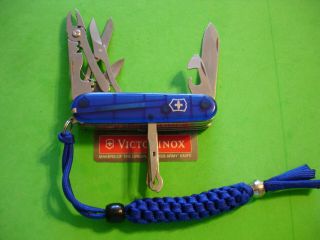 Ntsa Swiss Army Victorinox Multifunction Pocket Knife Sapphire Deluxe Tinker
