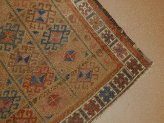 Antique Balouchi Rug rare 2.  8 x 5.  4 Baluchi lovely carpet ca 1890 Collector ' s 4