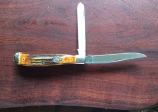 1982 Schrade,  Nkca Trapper With Stag Handles