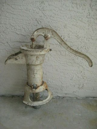 Vintage Hand Water Pump / Cast Iron Salvage / Decor / Unknown Mfg