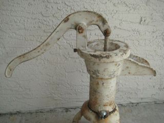 Vintage Hand Water Pump / Cast Iron Salvage / Decor / Unknown MFG 4