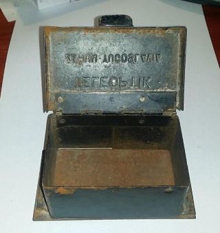 Vintage Metal Tool Box Antique 1922 TELEOPTIK Yugoslavia 5