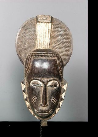 Old Tribal Baule Mask - Coted 