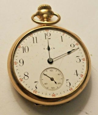 Vintage 1912 Elgin Ladies Pocket Watch - 10k Gold Filled