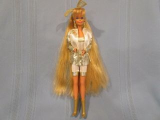 Vintage Barbie Doll Hollywood Hair 1992 All Outfit,  Long Blonde Hair