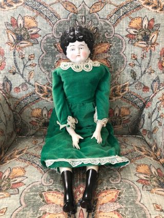 24” German China Head Pet Name Doll Ethel.  Made By,  Hertwig & Co.  Circa 1900