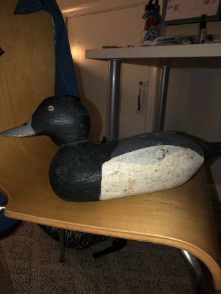 Antique Wood Carved Hunting Duck Decoy