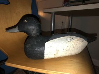 Antique Wood Carved Hunting Duck Decoy 2