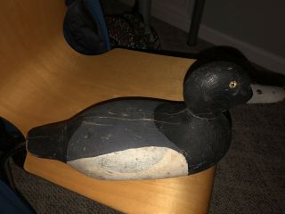Antique Wood Carved Hunting Duck Decoy 5