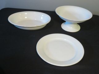 Set Of 3 Henry Alcock &co Imperial Ironstone Antique Bowls & Plate