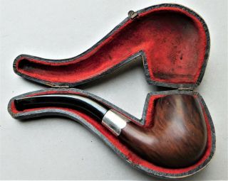 Hm1911 Briar & Silver Pipe Vintage Antique