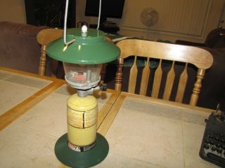 Vintage Coleman Propane Lantern 2 - Mantle Org.  Glass Model 5152 - 700 Dated 5/84