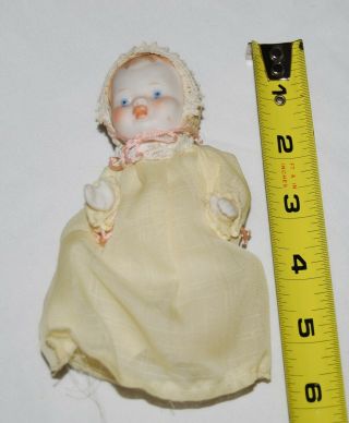 Vintage Small Shackman Japan Bisque Baby Girl Doll