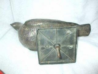 ANTIQUE PIGEON RACING TROPHY WITH LARGE IMPRESSIVE MODEL OF RACING PIGEON 8