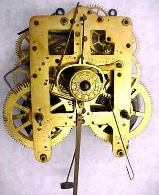 Antique Seth Thomas Kitchen Clock Movement (5 7/8),  Gong & Alarm - Parts 2