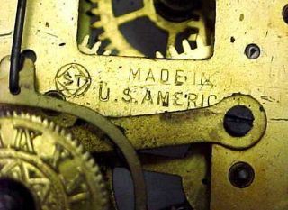 Antique Seth Thomas Kitchen Clock Movement (5 7/8),  Gong & Alarm - Parts 3