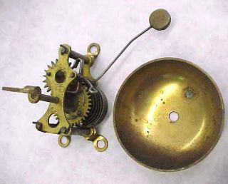 Antique Seth Thomas Kitchen Clock Movement (5 7/8),  Gong & Alarm - Parts 6